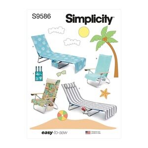 Simplicity Sewing Pattern S9586‎ Lounge & Beach Chair Covers